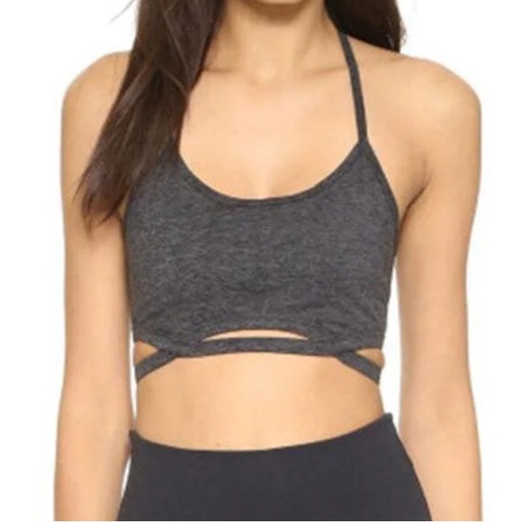 Free People Movement Infinity Sports Bra: Charcoal Heather Grey - Picture 1 of 11